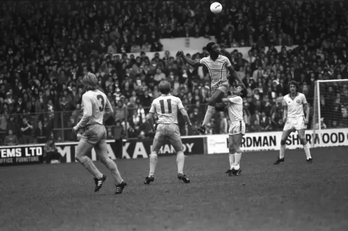 Framed Print : Leeds United 3 v. Coventry 0. Division 1 Football. April 1981 MF02-11-035