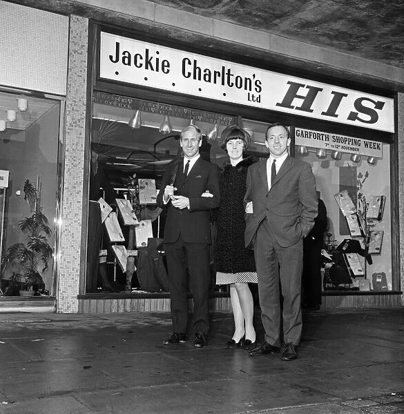 Leeds United and England centre half Jackie Charlton could not attend the opening of his