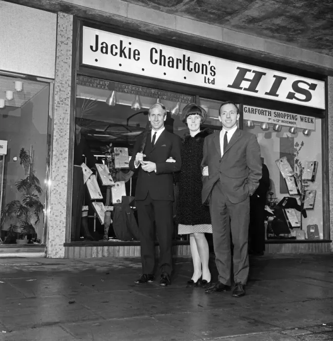 Framed Print : Leeds United and England centre half Jackie Charlton could not attend the opening of his