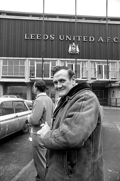 Leeds United Manager Don Revie outside the ground at Elland Road