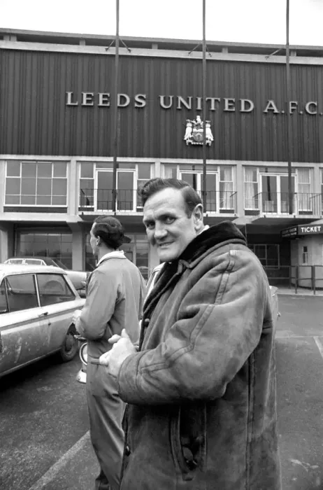 Framed Print : Leeds United Manager Don Revie outside the ground at Elland Road