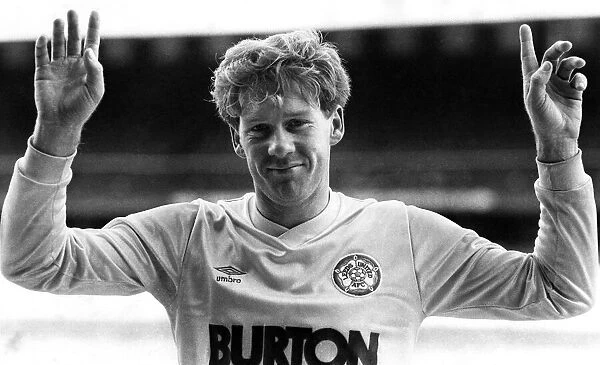 Leeds United striker Ian Baird. March 1987