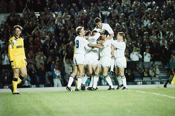 Leeds United v Tottenham Hotspur, league match at Elland Road, Tuesday 25th August 1992