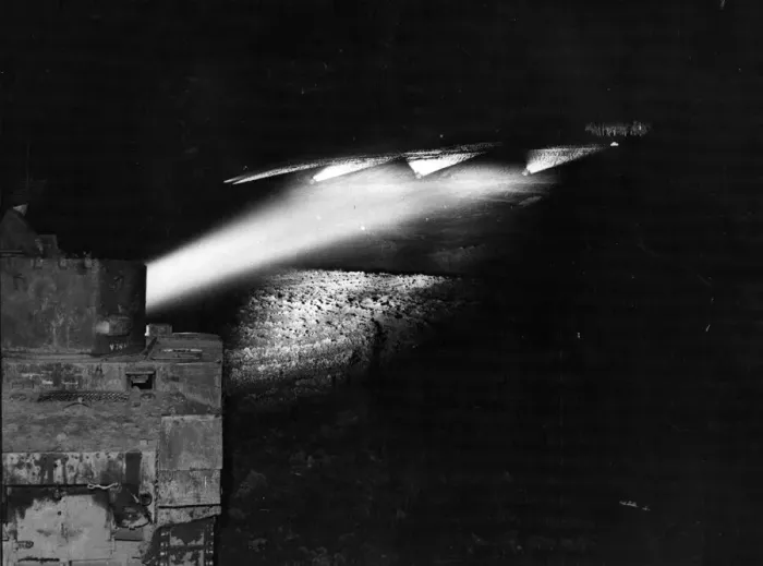 Framed Print : In the left foreground is an American Grant tank fitted with special British CDL turret