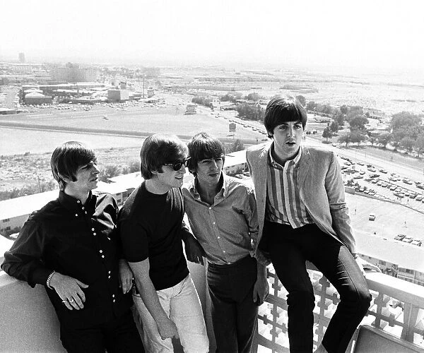 Left to right: Ringo Starr, John Lennon, George Harrison