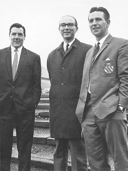 From left, Torquay United manager Allan Brown, chairman Tony Boyce