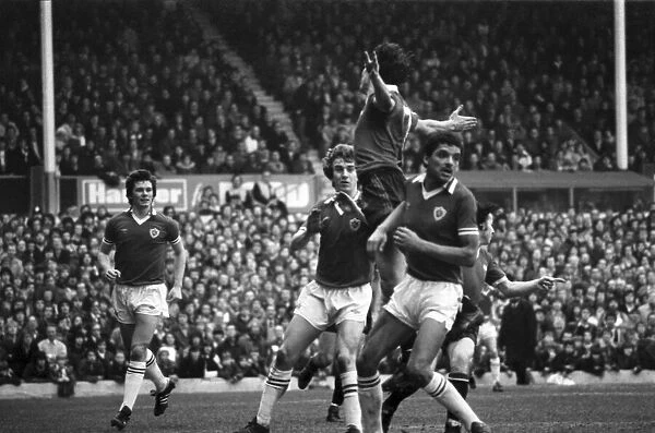 Leicester City 1 v. Manchester United 0. Division One FootballFebruary 1981 MF01-22-043