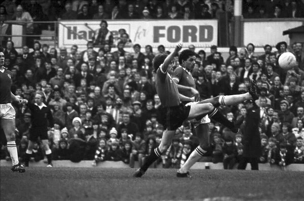Leicester City 1 v. Manchester United 0. Division One FootballFebruary 1981 MF01-22-011