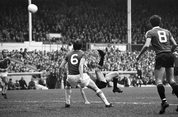 Leicester City 1 v. Manchester United 0. Division One FootballFebruary 1981 MF01-22-044