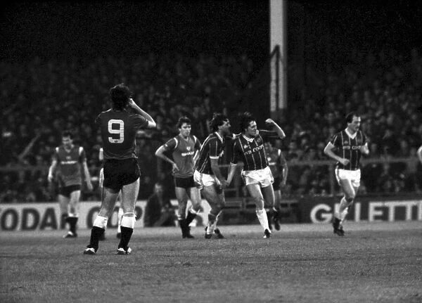 Leicester City 2 v. Manchester United 3. November 1984 MF18-12-004 Gary Lineker