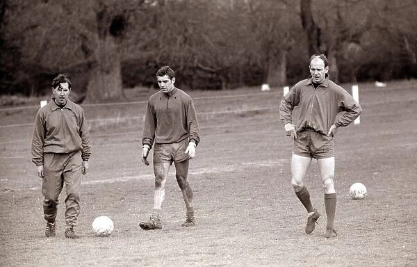 Leicester City Football Team in training for the FA Cup Final May 1969 Goalkeeper