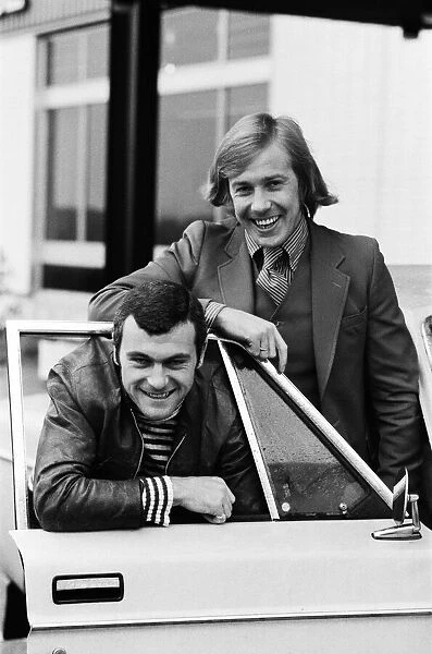 Leicester City new signings Alan Birchenall and Keith Weller, each cost £100, 000