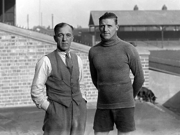 Leicester FC 1930-31. McLaren and Mr G King. 1st March 1930 DM17813