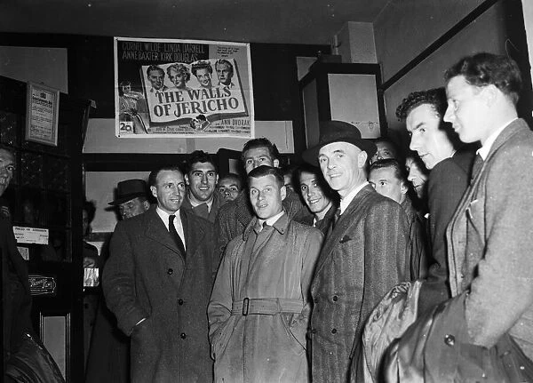 Leicester football team, FA Cup Finalists, pictured during an outing to Stevenage cinema