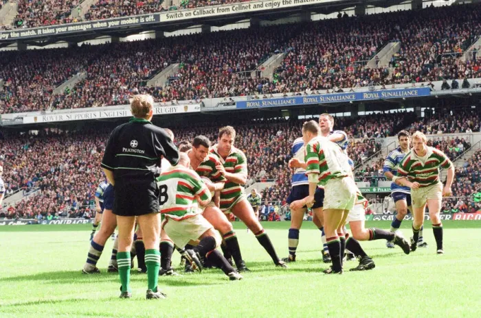 Framed Print : Leicester v Sale, The Pilkington Cup Final at Twickenham, Saturday 10th May 1997