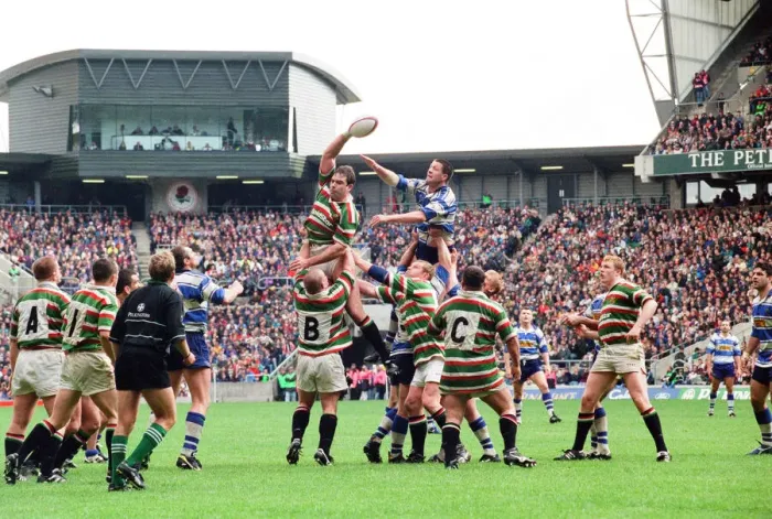 Framed Print : Leicester v Sale, The Pilkington Cup Final at Twickenham, Saturday 10th May 1997