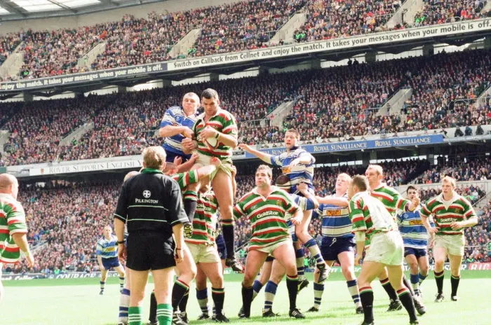 Framed Print : Leicester v Sale, The Pilkington Cup Final at Twickenham, Saturday 10th May 1997