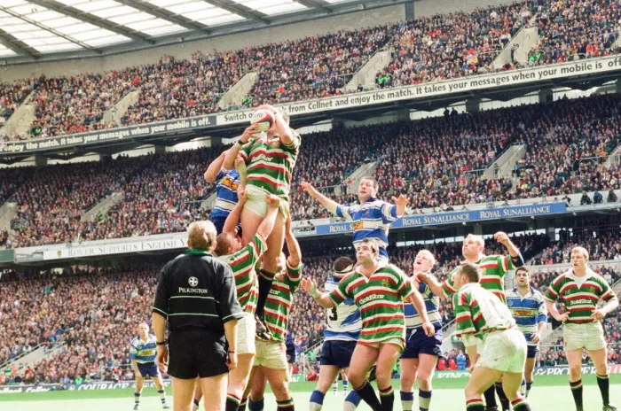 Framed Print : Leicester v Sale, The Pilkington Cup Final at Twickenham, Saturday 10th May 1997 Framed Print : Leicester v Sale, The Pilkington Cup Final at Twickenham, Saturday 10th May 1997