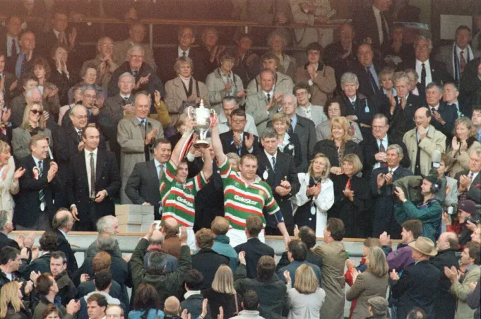Framed Print : Leicester v Sale, The Pilkington Cup Final at Twickenham, Saturday 10th May 1997