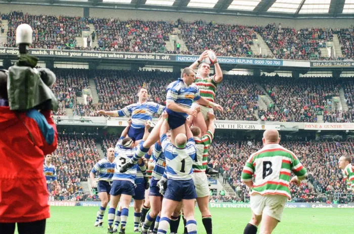 Framed Print : Leicester v Sale, The Pilkington Cup Final at Twickenham, Saturday 10th May 1997 Framed Print : Leicester v Sale, The Pilkington Cup Final at Twickenham, Saturday 10th May 1997