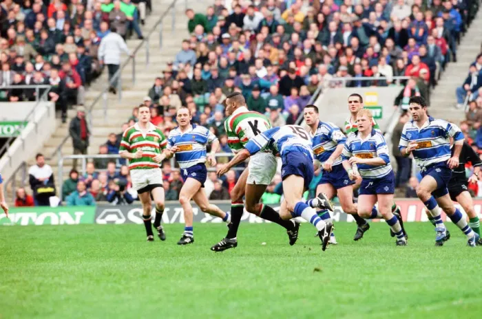 Framed Print : Leicester v Sale, The Pilkington Cup Final at Twickenham, Saturday 10th May 1997