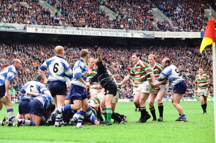Framed Print : Leicester v Sale, The Pilkington Cup Final at Twickenham, Saturday 10th May 1997 Framed Print : Leicester v Sale, The Pilkington Cup Final at Twickenham, Saturday 10th May 1997
