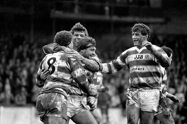 Leigh v. Wigan. Sport Rugby League. December 1985 PR-03-042