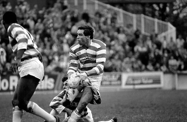 Leigh v. Wigan. Sport Rugby League. December 1985 PR-03-027