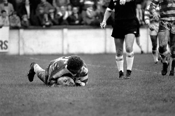 Leigh v. Wigan. Sport Rugby League. December 1985 PR-03-013