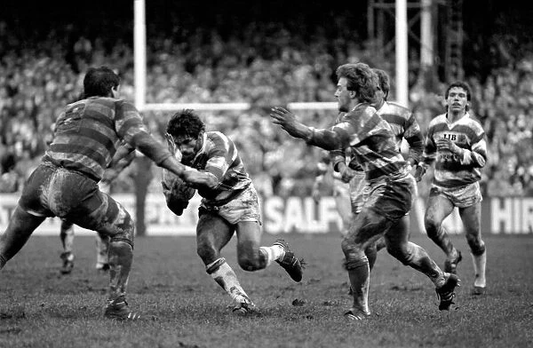 Leigh v. Wigan. Sport Rugby League. December 1985 PR-03-006