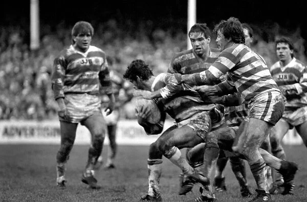 Leigh v. Wigan. Sport Rugby League. December 1985 PR-03-008