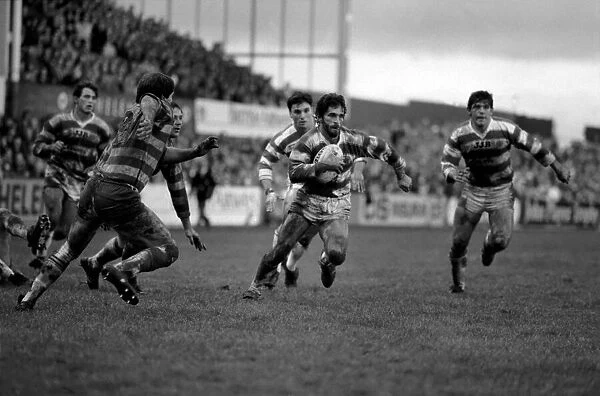 Leigh v. Wigan. Sport Rugby League. December 1985 PR-03-003
