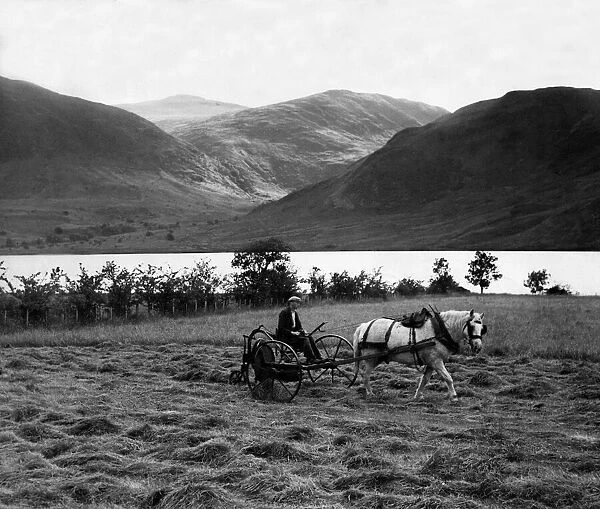The leisurely scene on the shores of Crummock Water in the Lake District