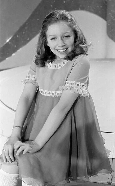 Lena Zavaroni, aged 11, who will be appearing on a BBC TV Special with The Batchelors