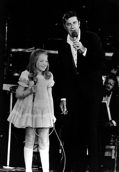 Lena Zavaroni Pop Singer with American singer Jerry Lewis
