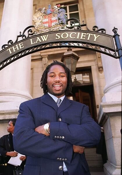 Lennox Lewis announcing next fight with Warren McCall at the Law Society in London