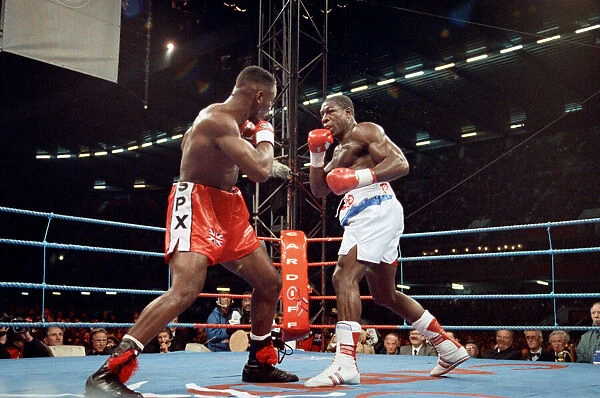 Lennox Lewis vs. Frank Bruno at the National Stadium, Cardiff Arms Park