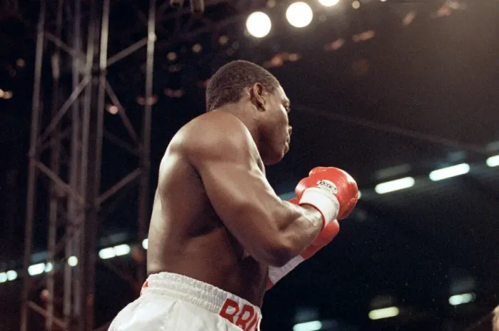 Framed Print : Lennox Lewis vs. Frank Bruno at the National Stadium, Cardiff Arms Park Framed Print : Lennox Lewis vs. Frank Bruno at the National Stadium, Cardiff Arms Park