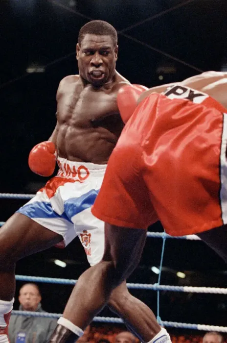 Framed Print : Lennox Lewis vs. Frank Bruno at the National Stadium, Cardiff Arms Park Framed Print : Lennox Lewis vs. Frank Bruno at the National Stadium, Cardiff Arms Park