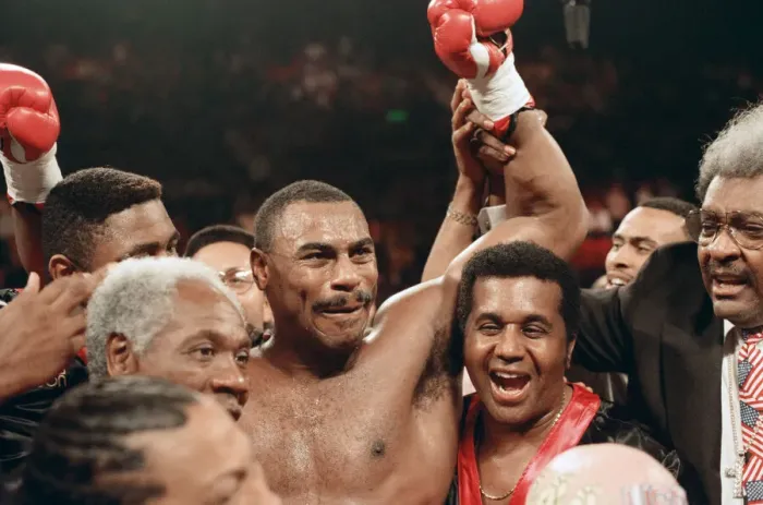 Framed Print : Lennox Lewis vs. Oliver McCall, billed Whose Moment of Glory Framed Print : Lennox Lewis vs. Oliver McCall, billed Whose Moment of Glory