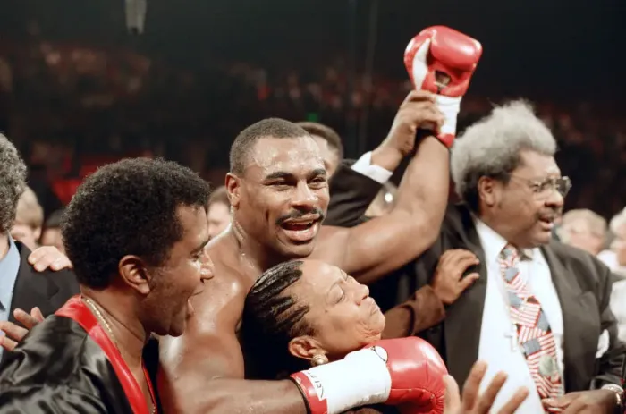 Framed Print : Lennox Lewis vs. Oliver McCall, billed Whose Moment of Glory Framed Print : Lennox Lewis vs. Oliver McCall, billed Whose Moment of Glory