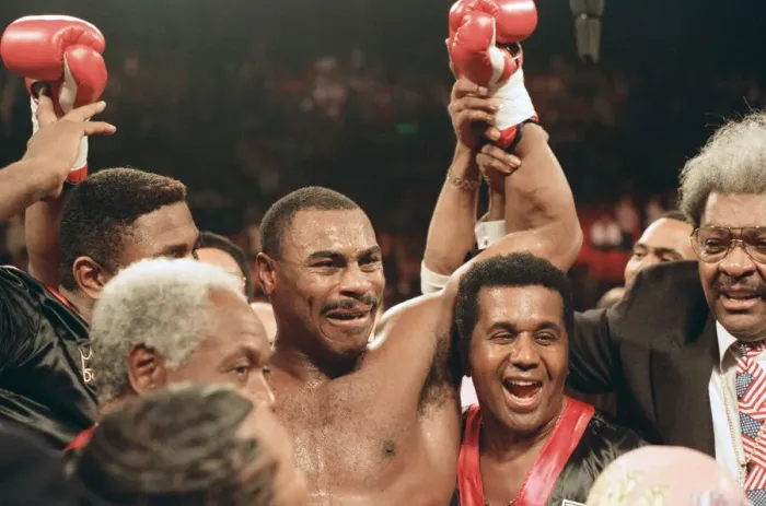 Framed Print : Lennox Lewis vs. Oliver McCall, billed Whose Moment of Glory Framed Print : Lennox Lewis vs. Oliver McCall, billed Whose Moment of Glory