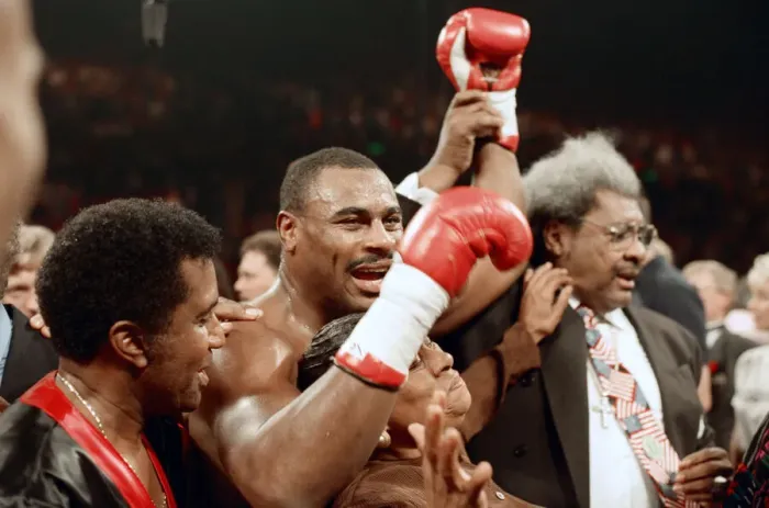 Framed Print : Lennox Lewis vs. Oliver McCall, billed Whose Moment of Glory Framed Print : Lennox Lewis vs. Oliver McCall, billed Whose Moment of Glory
