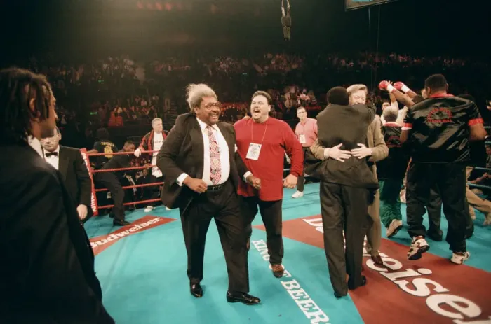 Framed Print : Lennox Lewis vs. Oliver McCall, billed Whose Moment of Glory Framed Print : Lennox Lewis vs. Oliver McCall, billed Whose Moment of Glory