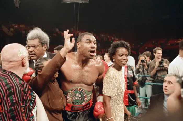 Framed Print : Lennox Lewis vs. Oliver McCall, billed Whose Moment of Glory Framed Print : Lennox Lewis vs. Oliver McCall, billed Whose Moment of Glory