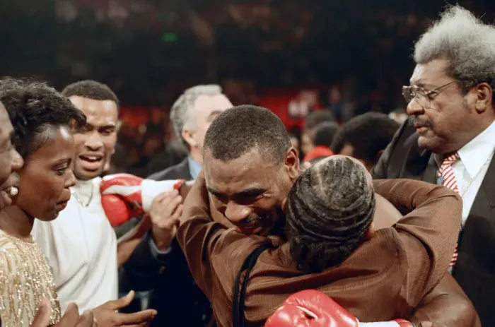 Framed Print : Lennox Lewis vs. Oliver McCall, billed Whose Moment of Glory Framed Print : Lennox Lewis vs. Oliver McCall, billed Whose Moment of Glory