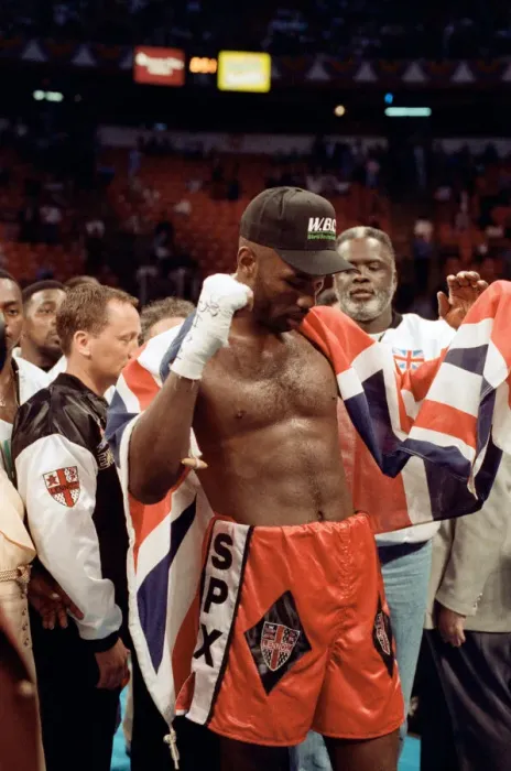 Framed Print : Lennox Lewis vs. Tony Tucker, billed as Star Spangled Glory Framed Print : Lennox Lewis vs. Tony Tucker, billed as Star Spangled Glory
