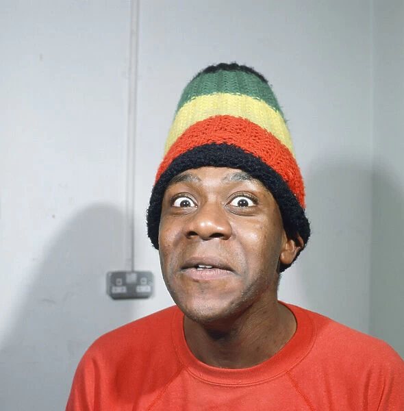 Lenny Henry. Pictured in 1984, wearing his Rastacap
