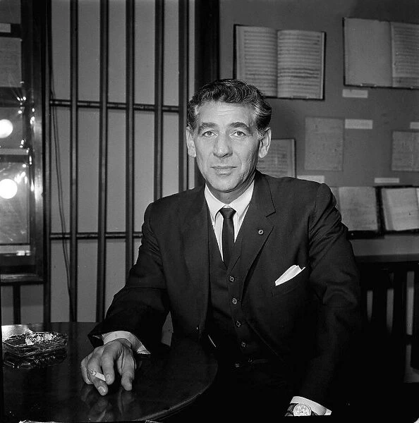 Leonard Bernstein composer and conductor February 1963 Y2Kgqmagazineusa