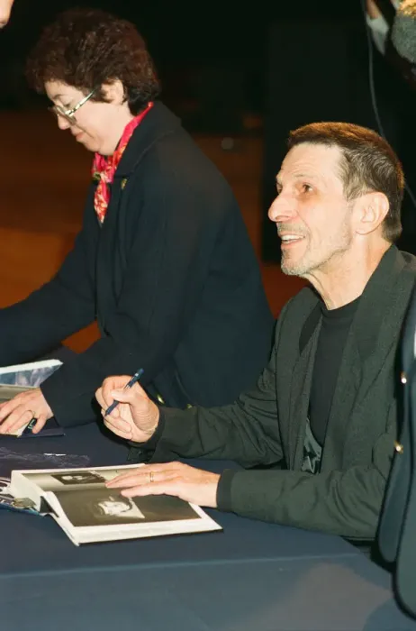 Framed Print : Leonard Nimoy signs copies of his new book at the Hexagon, Reading. 17th November 1995